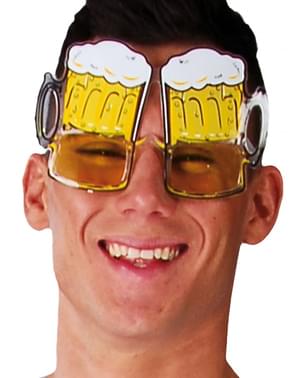 Okulary kufle piwa