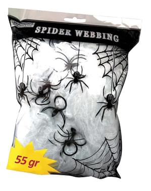 Jaring laba-laba besar dalam kegelapan
