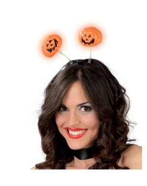 Diadema de calabaza con luz