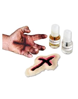 Cicatrice en forme de croix