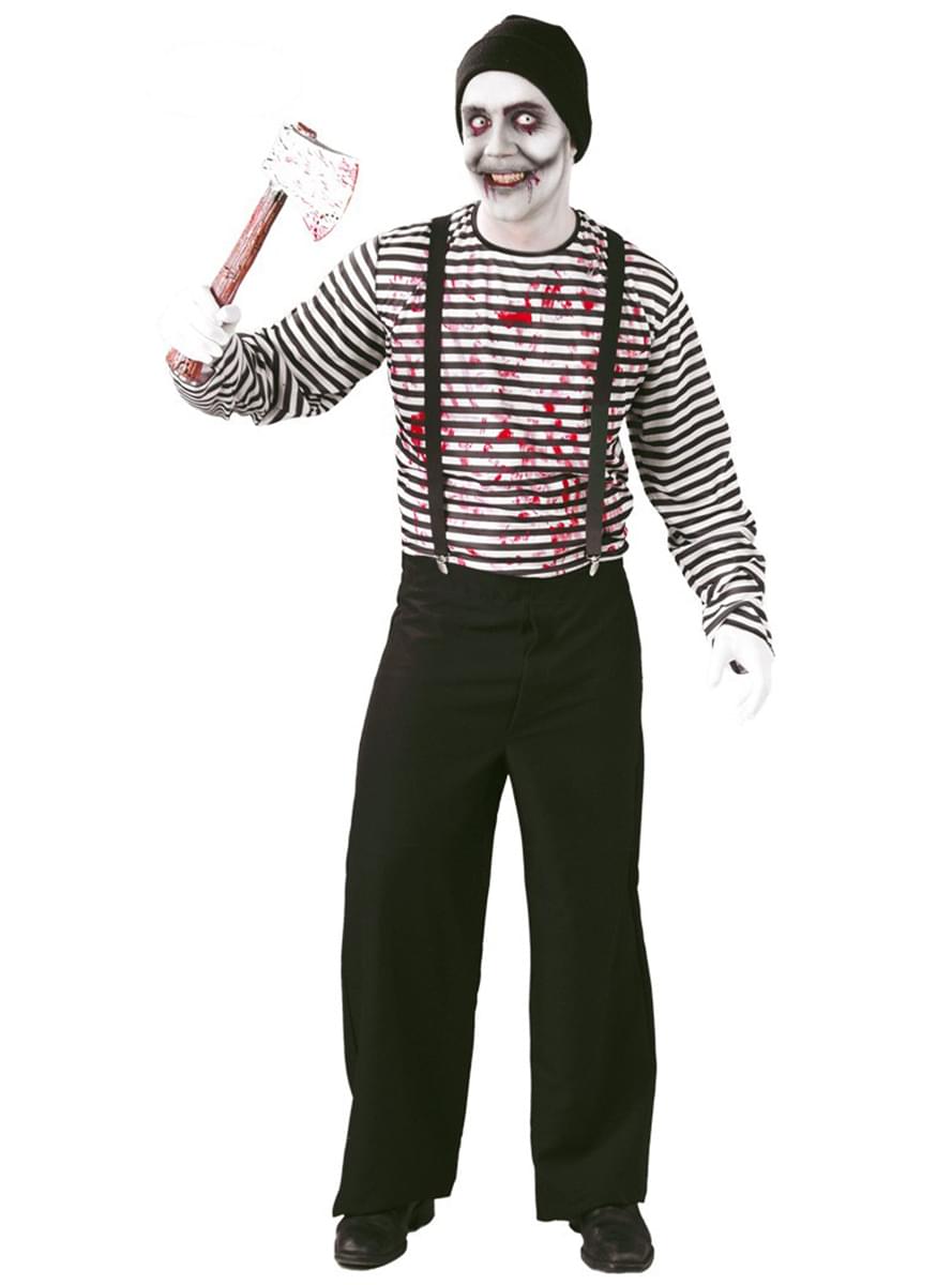 Disfraz de mimo asesino. Entrega 24h Funidelia