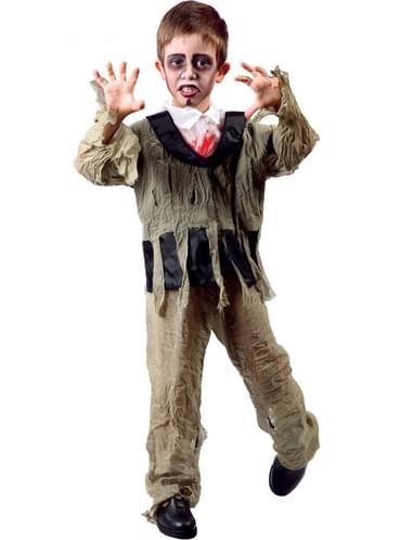 Costume da collegiale zombie da bambino