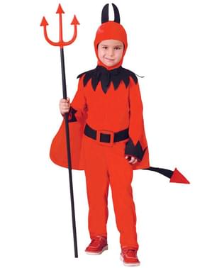 Bir çocuk için infernal şeytan kostümü