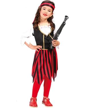 Disfraz de corsaria roja para niña