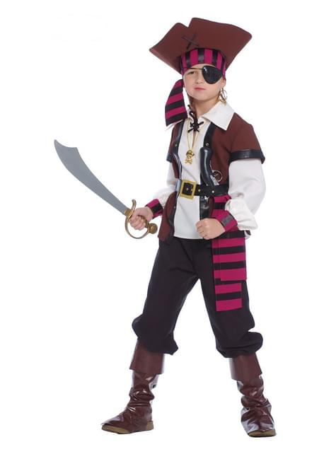 Déguisement de pirate des 7 mers pour garçon