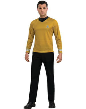 Star Trek קפטן קירק זהב למבוגרי תלבושות