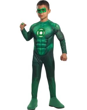 Deluxe Kaslı Yeşil Fener Çocuk Kostümü