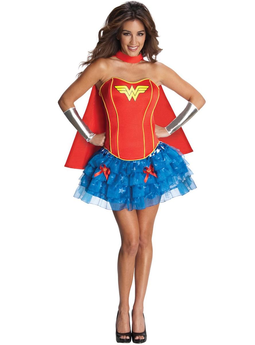 Fato de Wonder Woman corpete