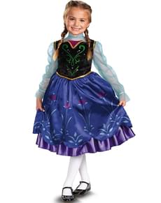 Costume d'Anna La Reine des Neiges Prestige pour enfant