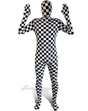 Damalı Yetişkin Morphsuit Kostüm