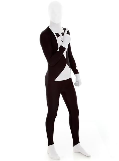 duizend achterlijk persoon Microcomputer Slenderman Zwart Tuxedo Morphsuit Kostuum. Volgende dag geleverd | Funidelia