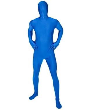 Blå Morphsuit Kostyme Voksen