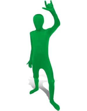 Costume verde Morphsuit da bambino