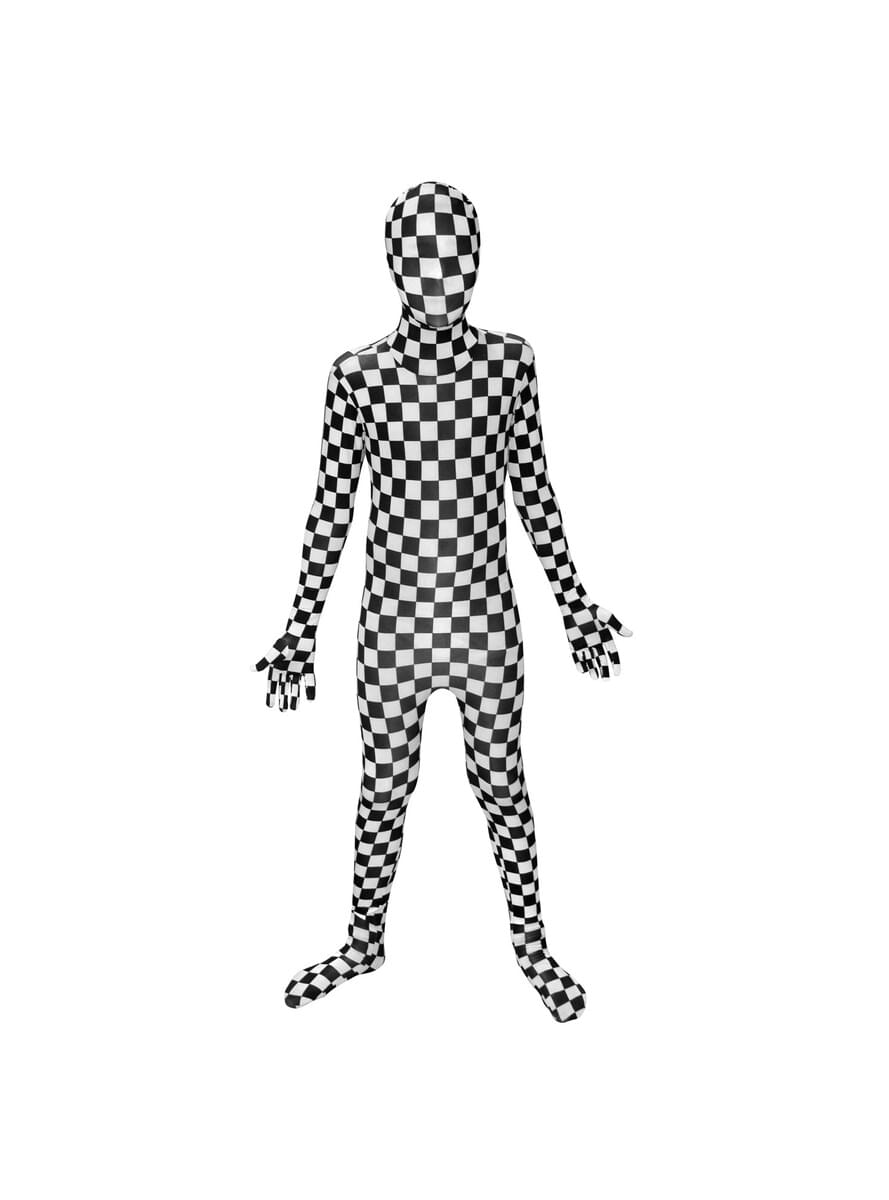 Déguisement carreaux Morphsuit enfant