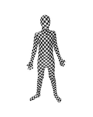 Déguisement carreaux Morphsuit enfant