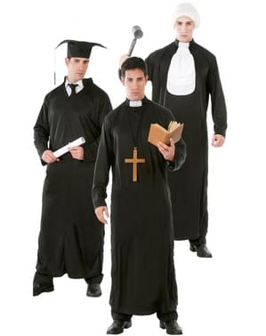 3 in 1 Kostüm Student/Priester/Richter