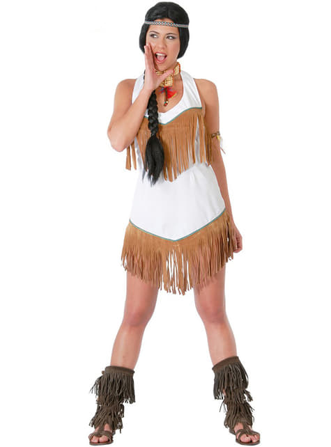 Modig Indianer Kostyme til Damer