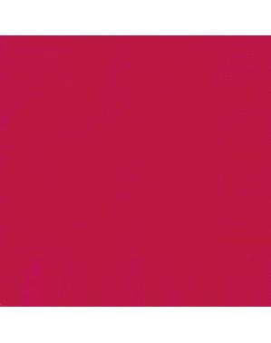 20 șervețele mari roșii (33x33 cm) - Gama Basic Colors