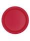 8 medium red dessert plate (18 cm) - Basic Line Colours