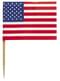 30 American Flag Cake Toppers - American Party
