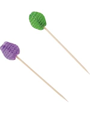 50 piques fruits - Tropical Fruit Picks