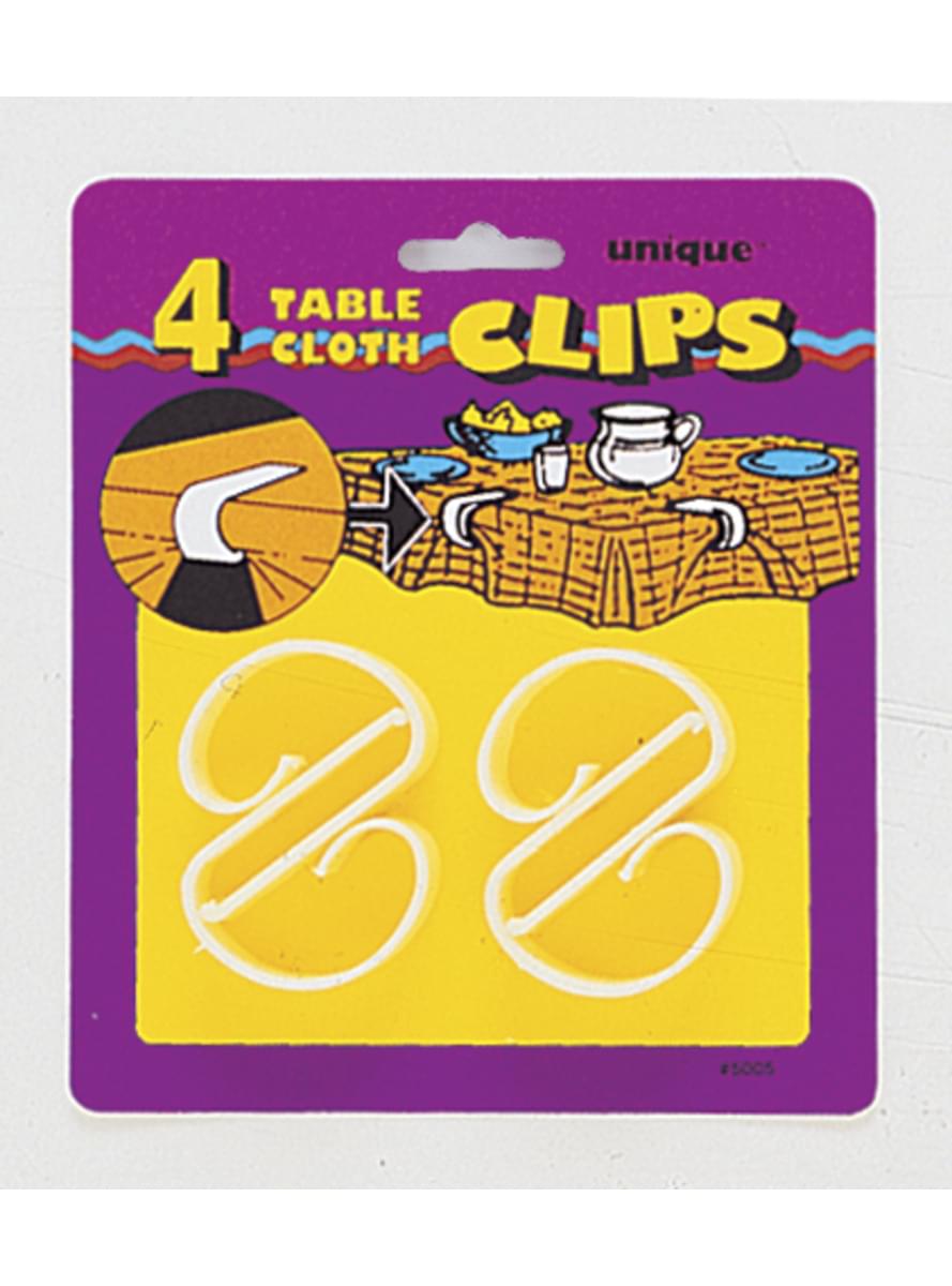 4 pince pour nappes