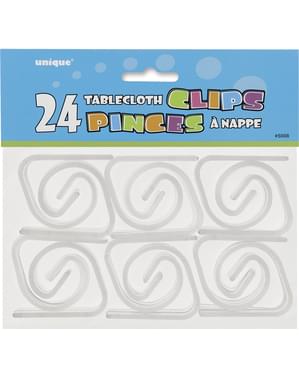 24 pinces nappe