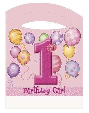 Kit compleanno 1 anno rosa