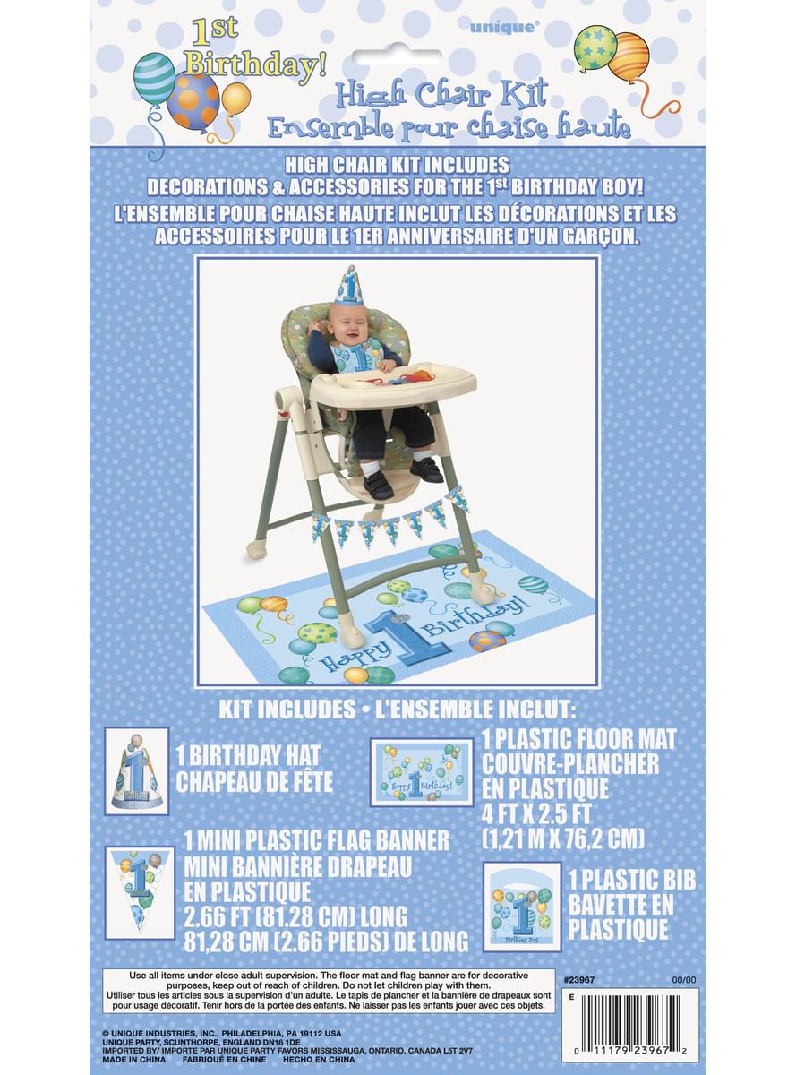 Lot 1º anniversaire bleu
