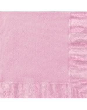 Set 50 napkings pink muda besar - Basic Colors Line