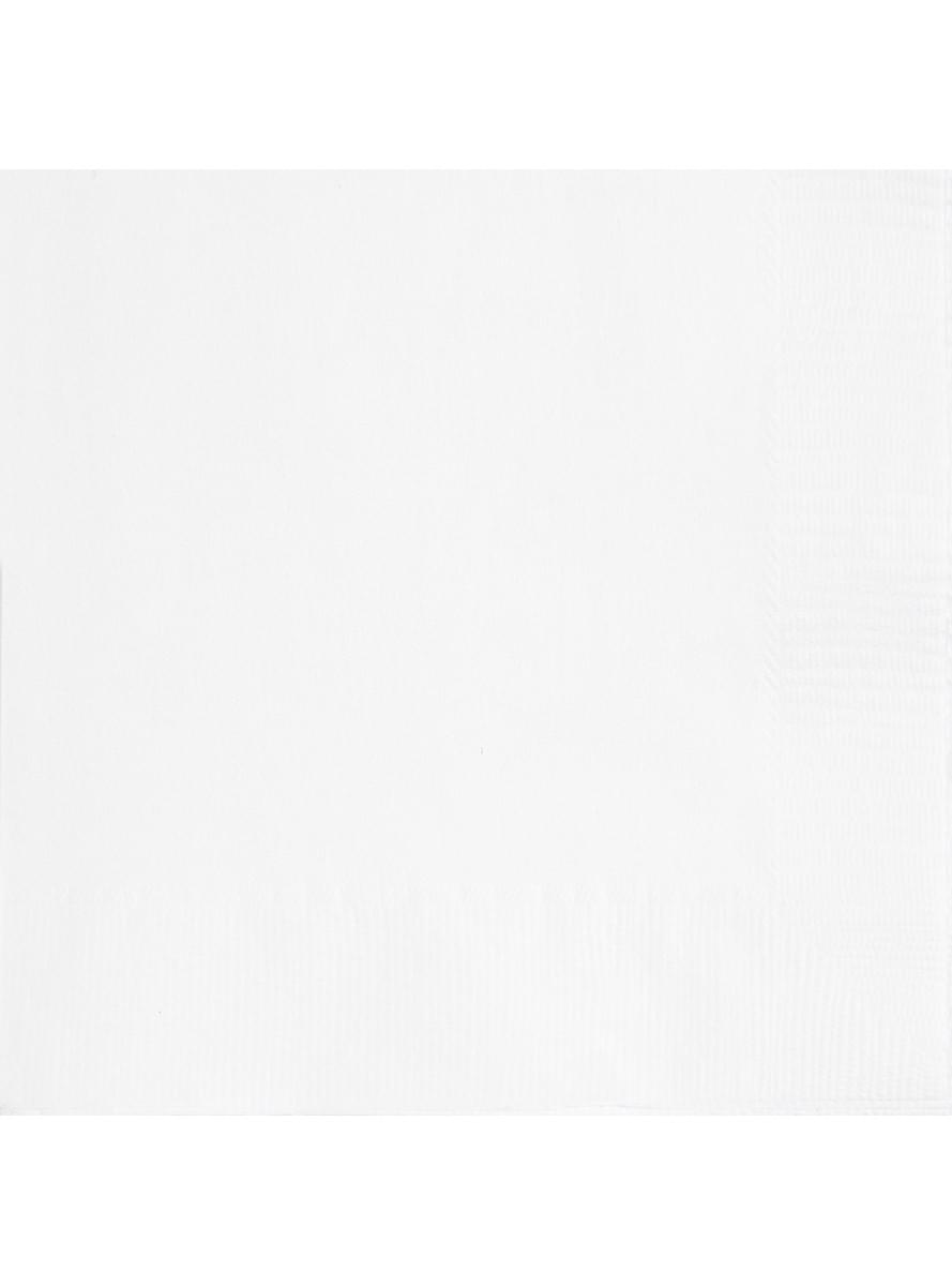50 tovaglioli grandi bianch (33x33 cm) - Linea Colori Basic