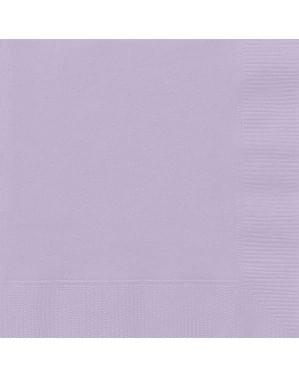 Große Servietten Set lila 20-teilig - Basic-Farben Kollektion