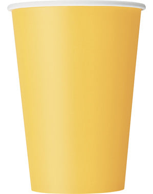 Set 10 gelas kuning - Garis Warna Dasar