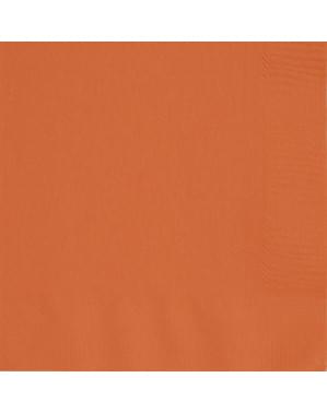 Große Servietten Set orange 50-teilig - Basic-Farben Kollektion