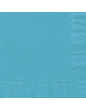 20 sjøblå servietter (33x33 cm) - Basic Colors Line