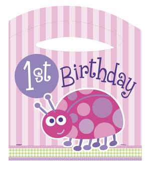 1. Geburtstag Marienkäfer Set rosa
