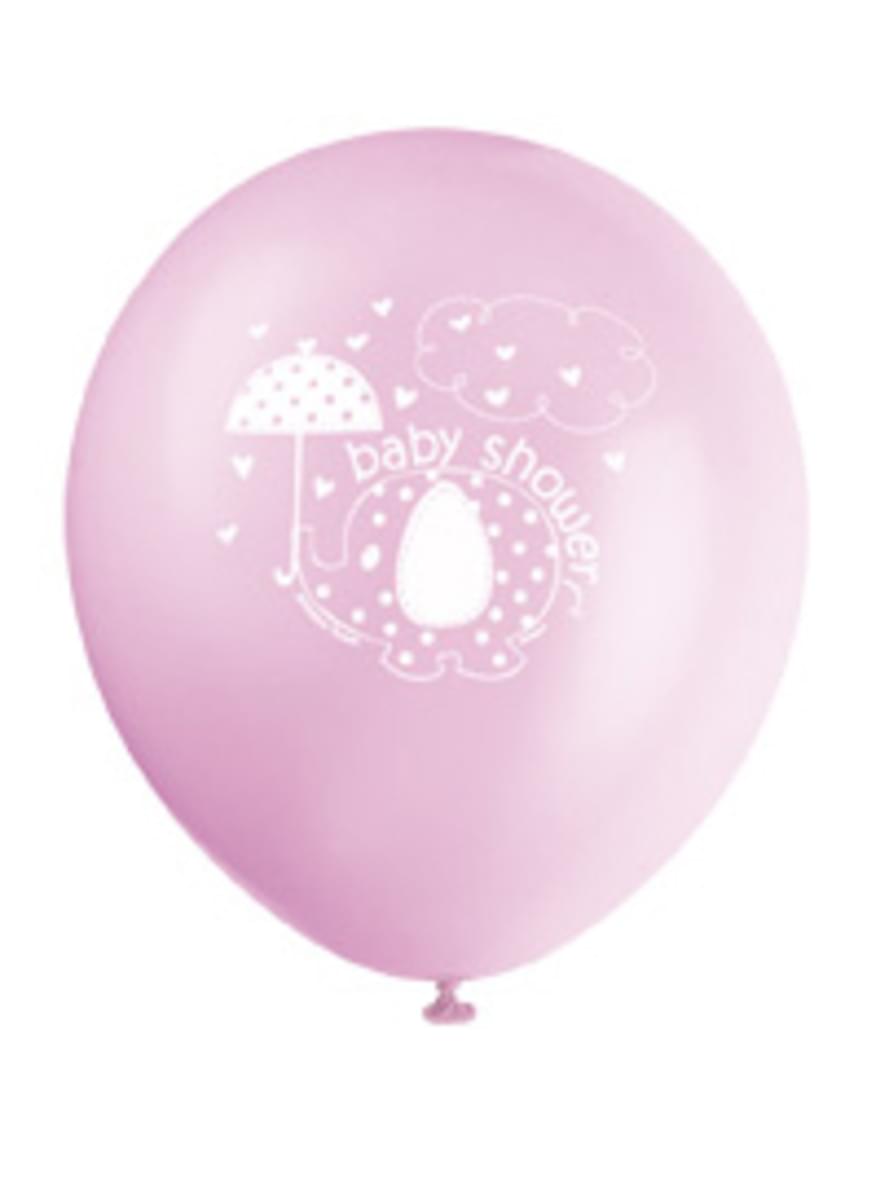 Luftballon Set rosa 8-teilig - Umbrellaphants Pink