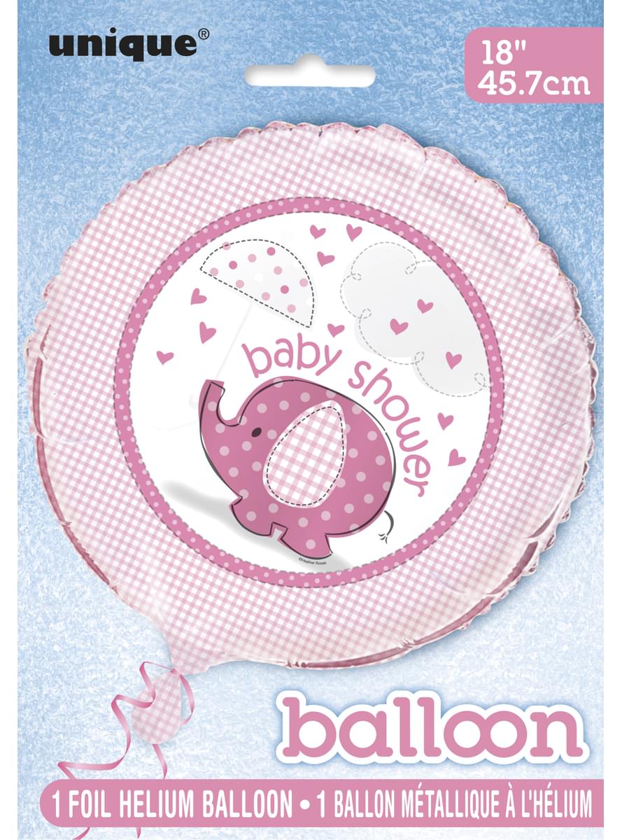 Ballon en aluminium rose - Umbrellaphants Pink