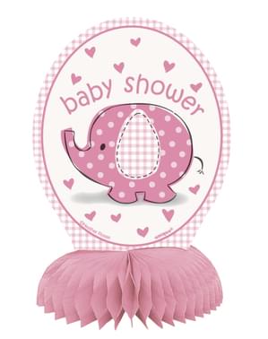Sett med 4 rosa borddekorasjon - Umbrellaphants Rosa