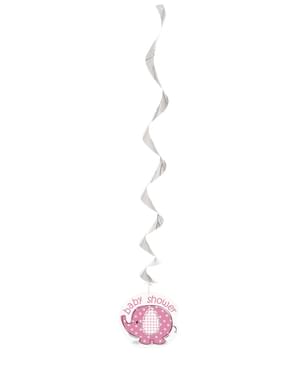 3 décorations à suspendre roses - Umbrellaphants Pink