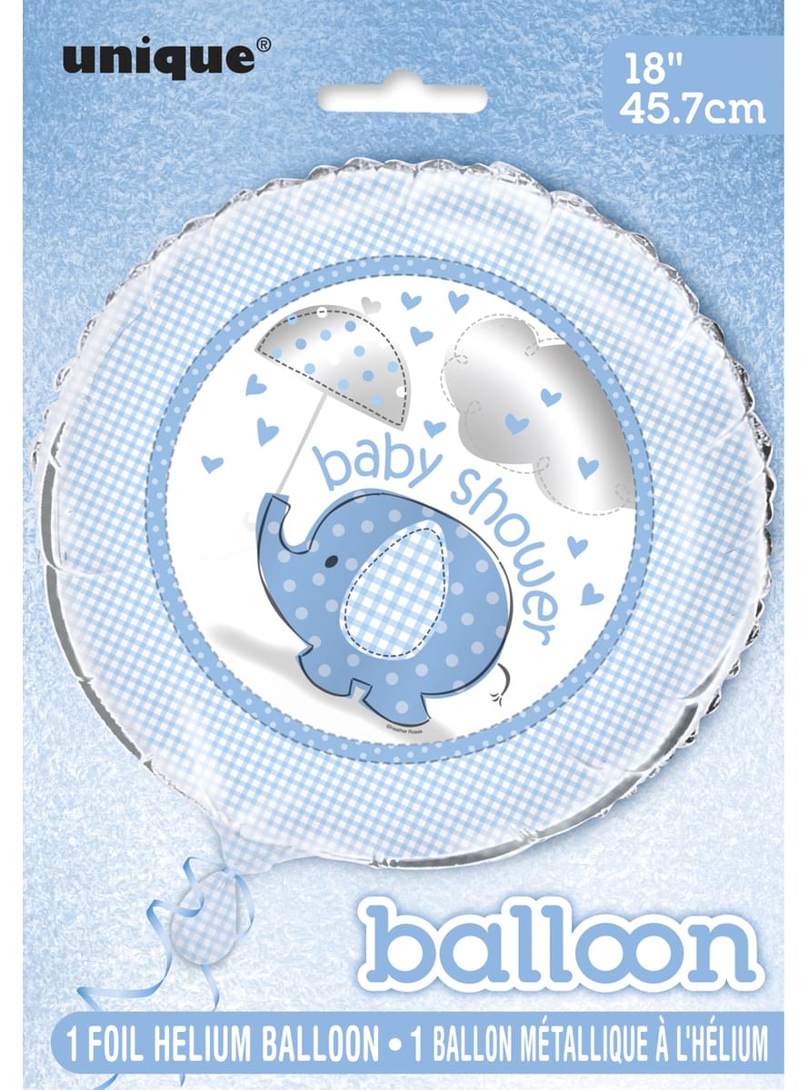 Ballon en aluminium bleu - Umbrellaphants Blue