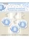 3 blue hanging decorations - Umbrellaphants Blue