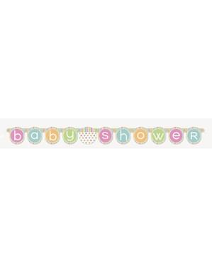 Girlander - Pastell Baby Shower