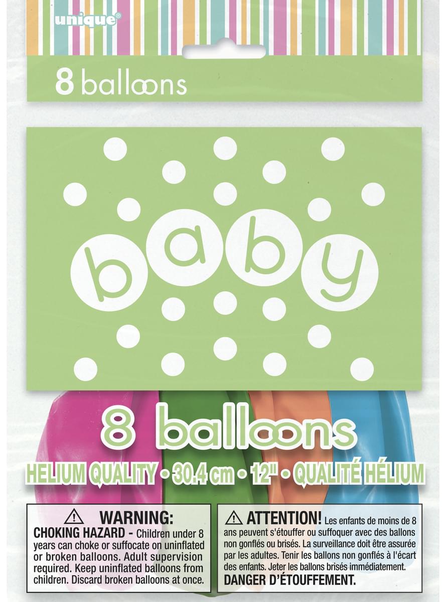 Luftballon Set 8-teilig - Pastel Baby Shower