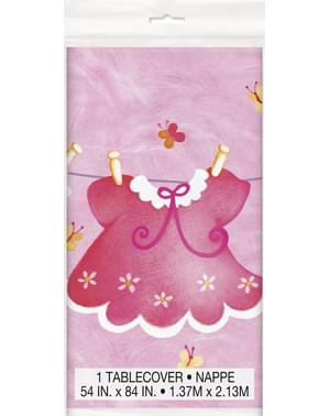 Τραπεζομάντηλο It's a girl - Pink Clothesline Baby Shower