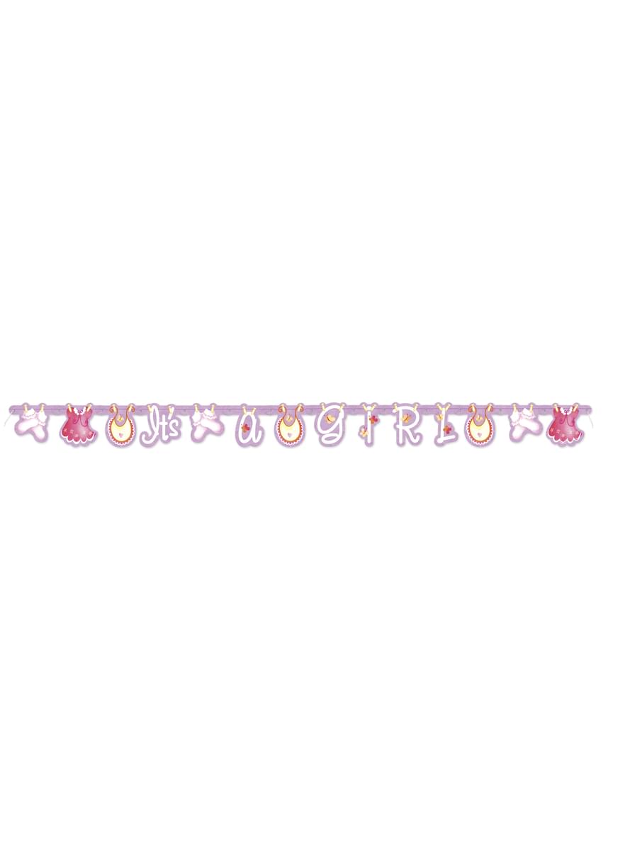 It's a Girl slinger - Clothesline Baby Shower