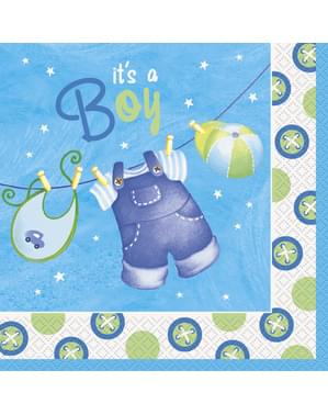 Set 16 besar Ini adalah ranjang anak laki-laki - Clothesline Baby Shower