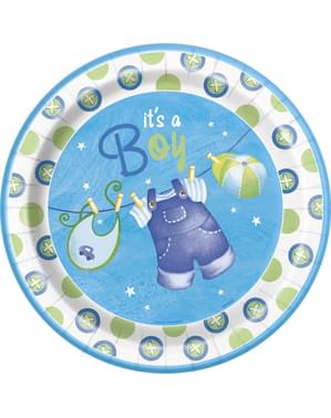 8 „It’s a boy!“ tanjura (23cm) - Clothesline Baby Shower