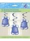 3 „It’s a boy!“ viseće dekoracije - Plavi Clothesline Baby Shower