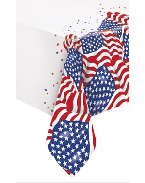 American Flag Plastic Tablecloth - American Party